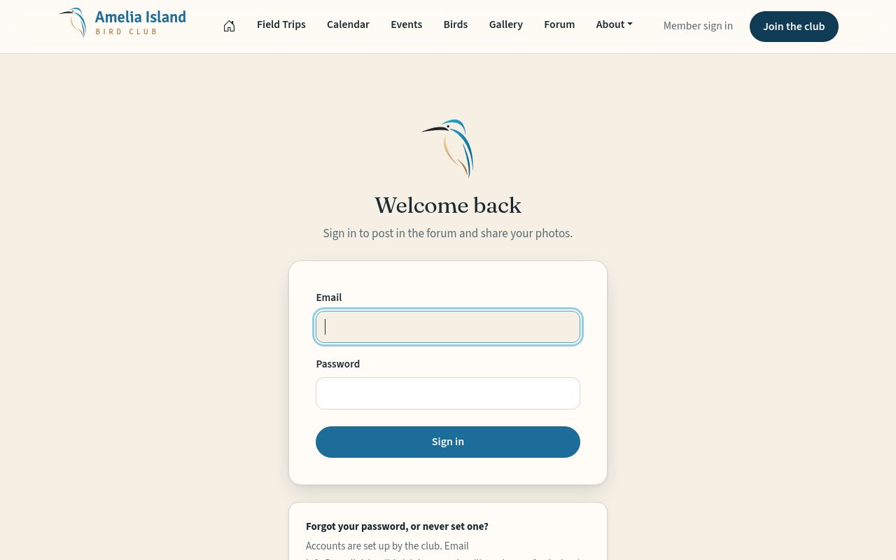 Member sign in.