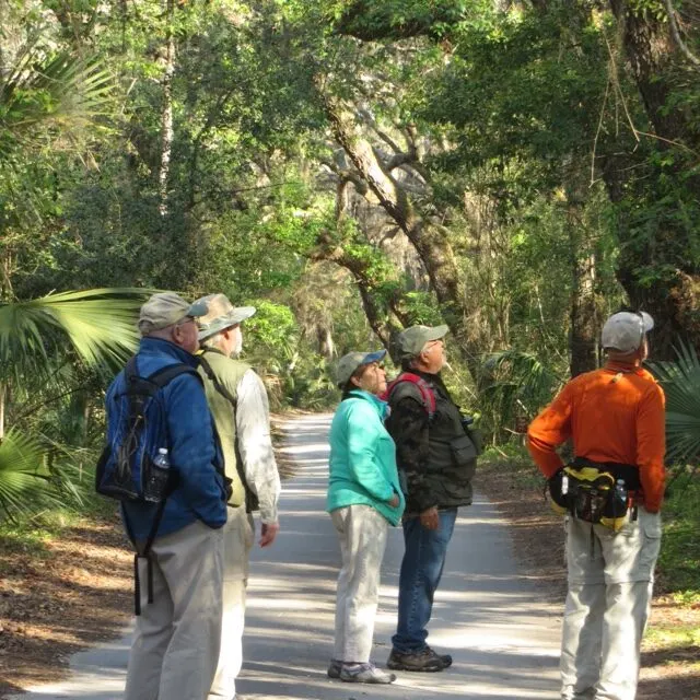 Club members on the trail